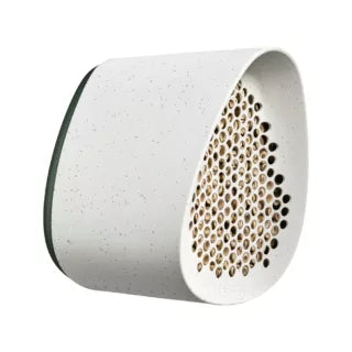 essential bee hotel 18 x 23 x 18 cm fibrous grijs