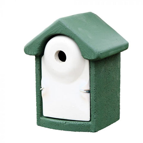 Nestkast houtbeton 28 mm groen - 16,5 x 18,5 x 25 cm