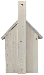 Vogelhuisje wit dakje zink 14 x 13 x 25 cm Nestkast