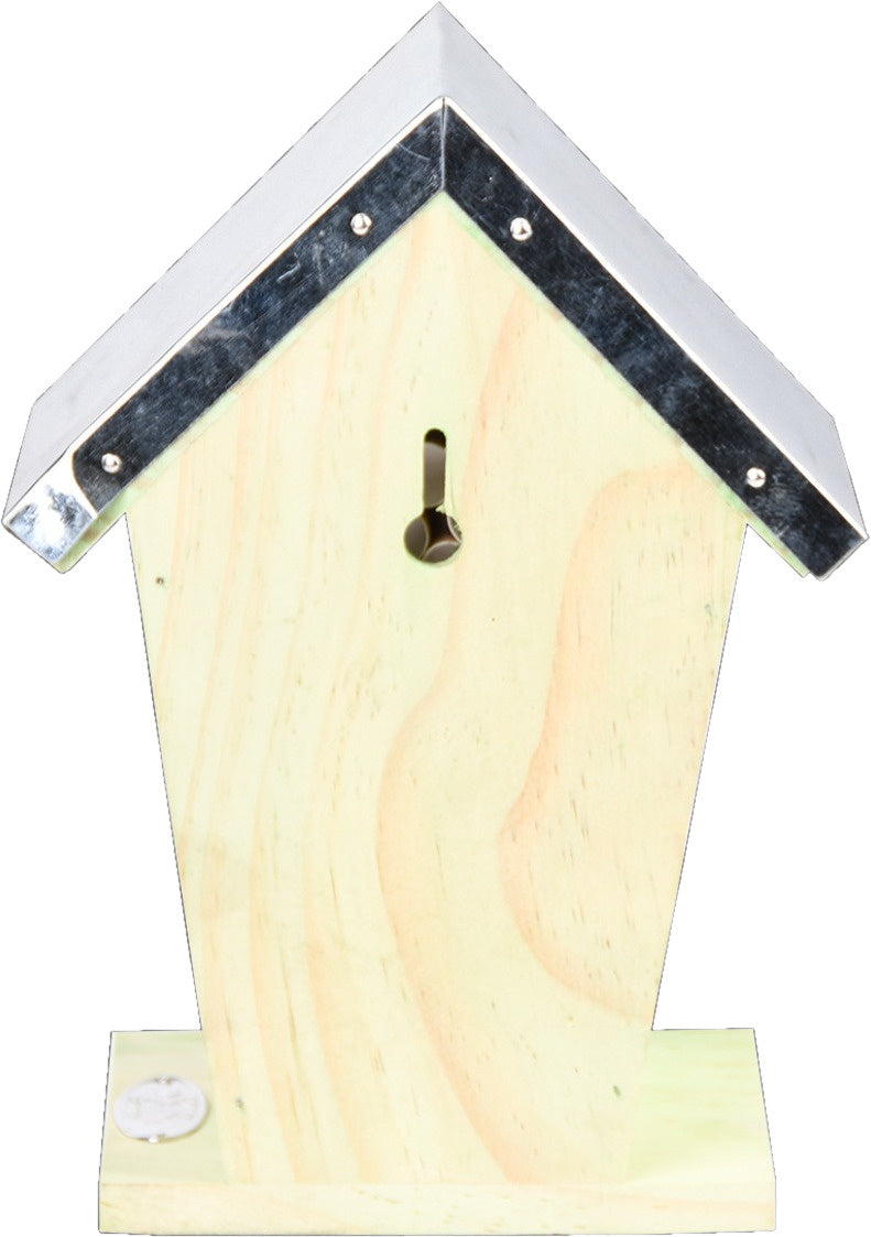Bijenhuis 15 x 12 x 21,8 cm hout/zink naturel
