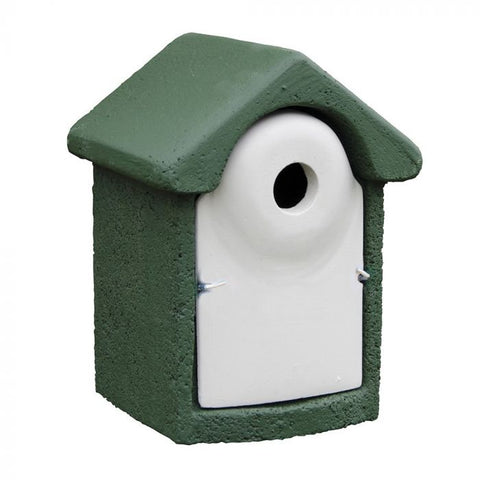 Nestkast houtbeton 32 mm groen - 18,8 x 17,5 x 26 cm